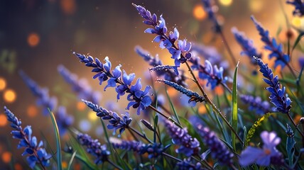 Lavender Fields at Sunset: Nature’s Tranquil Beauty