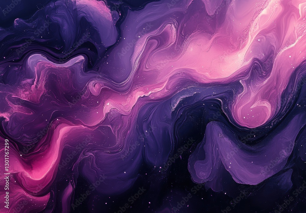 Poster abstract cosmic background with swirls of pink and purple creating a dreamy atmosphere in space for 