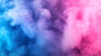 Fototapeta premium Digital fog veils in bright pink and blue