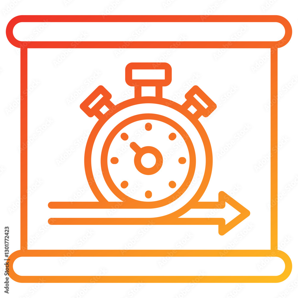 Poster Agile Line Gradient Icon
