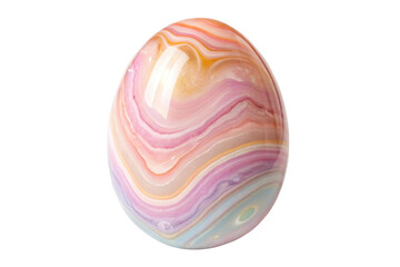 Obraz premium Elegant decorative egg with captivating marbled pattern for festive occasions and creative projects
