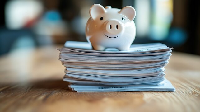 Retirement planning insights office space brochure collection business environment close-up view financial awareness