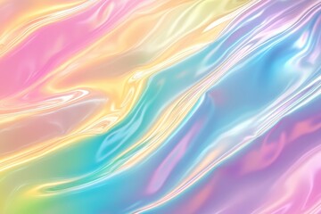 Abstract Pastel Rainbow Iridescent Background Texture