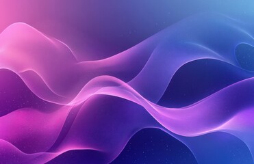 Obraz premium Abstract Waves in Pink and Blue Gradient with Soft Curves and Flowing Design for Modern Digital Backgrounds and Artistic Concepts