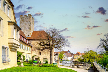 Rathaus, Altstadt, Lauffen am Neckar, Deutschland 