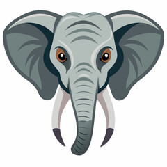 Elephant  head illustration 