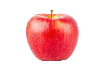 Fresh red apple ready for consumption, cut out
