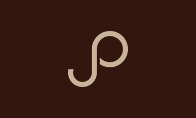 JP creative monogram logo design
