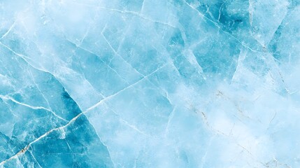 Obraz premium Textured Ice Blue Marble Surface with Natural Patterns and Veins