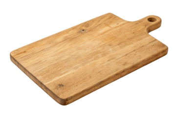 Wooden cutting board for culinary preparation and kitchen decor purposes with natural finish and rustic charm