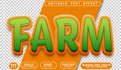 Farm Farmer Farmhouse Fully Editable Vector Text File