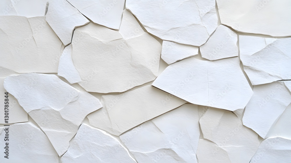 Aufkleber abstract white paper texture with torn edges and layered design