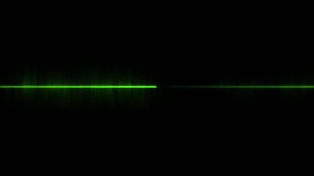 Seamless loop of glowing horizontal neon lines streaming across.Moving blue light streak ray. Digital Cyber Cube Hologram.