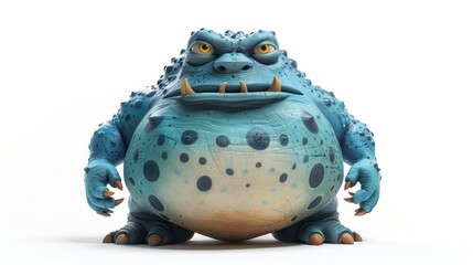 Very Cute Expressive 3D Monster with Funny Emotion