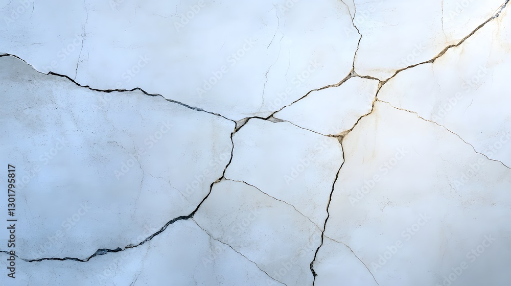 Poster cracked texture on smooth surface showing distressed background design