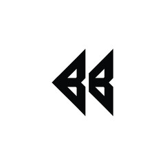 BB monogram logo design letter text name symbol monochrome logotype alphabet character simple logo