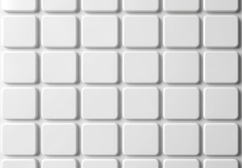 Fototapeta premium White Square Tiles Background for Modern Interior Design Concepts