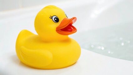 Yellow Rubber Duck in Bath