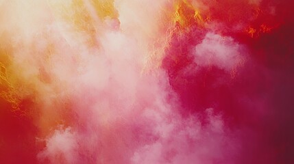 Fototapeta premium Abstract Red Orange Yellow Smoke Cloud Background