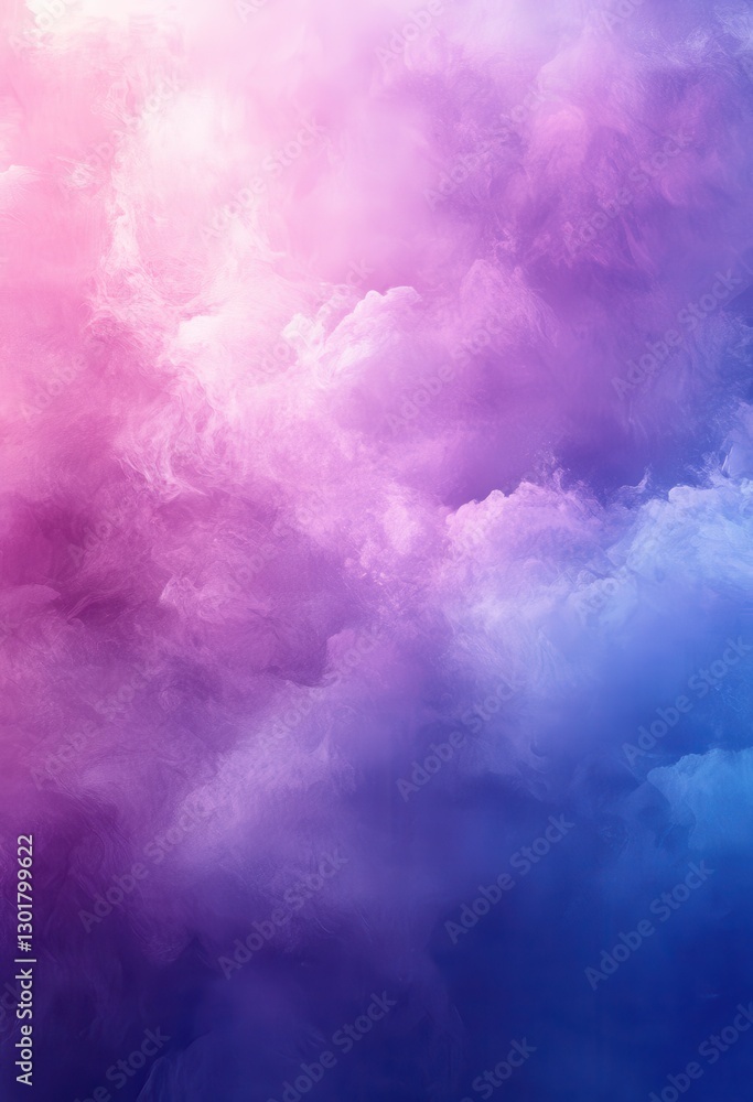 Poster ethereal swirls of pink and blue smoky background with soft gradient hues ideal for abstract art and
