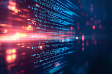Programming code abstract technology background of software developer and Computer script