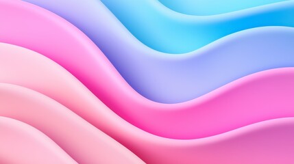 Obraz premium Abstract Pastel Pink Purple and Blue Wave Background Texture Design