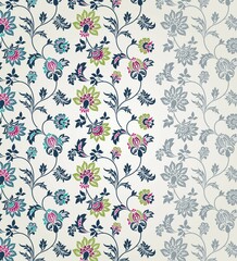 wedding card design, traditional paisley floral pattern , royal India	