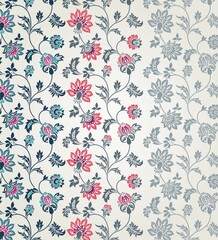 wedding card design, traditional paisley floral pattern , royal India	