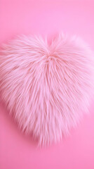 Fluffy Pink Heart Background Illustration - Love, Romance, Valentine's Day