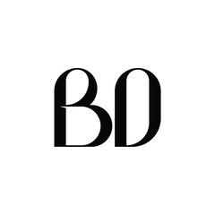 BD monogram logo design letter text name symbol monochrome logotype alphabet character simple logo