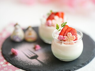 春スイーツ ひなプリン