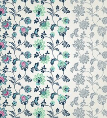 wedding card design, traditional paisley floral pattern , royal India	