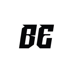 BE monogram logo design letter text name symbol monochrome logotype alphabet character simple logo