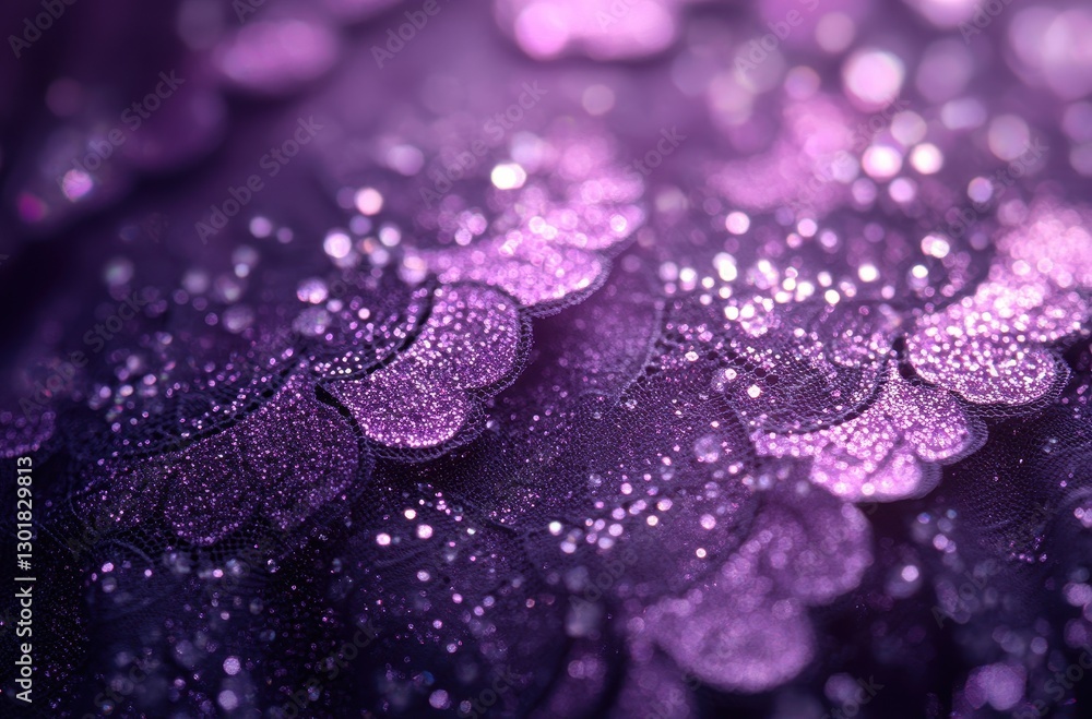 Poster textured abstract background with purple glitter and sparkles creating a dreamy and enchanting atmos