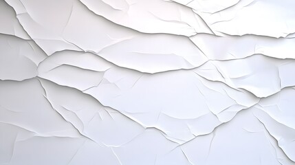 Obraz premium Textured White Paper Background with Crumpled Surface and Layers