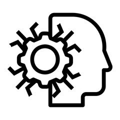 artificial neural network Line Icon