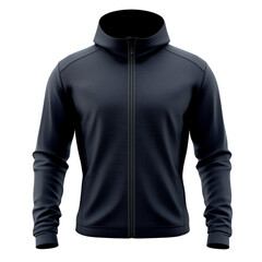 Stylish black athletic jacket designed for comfort and performance during outdoor activities