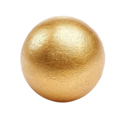 shiny golden sphere with textured surface, perfect for decorative purposes or artistic projects. Its vibrant color adds touch of elegance and luxury to any setting