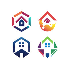 log cabin pancake house. House icon set. Home vector illustration sign. House Icon Home vector illustration symbol.