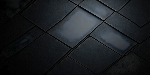 Abstract Background Illustration - Dark Leather Texture Tiles