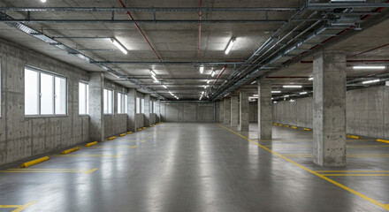 empty parking garage