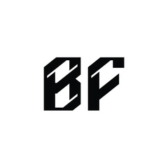 BF monogram logo design letter text name symbol monochrome logotype alphabet character simple logo