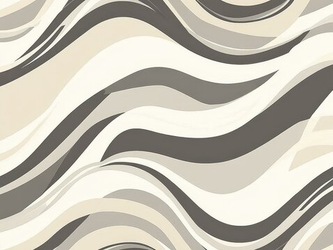 Abstract wavy pattern in neutral tones creating a modern, stylish background for design use