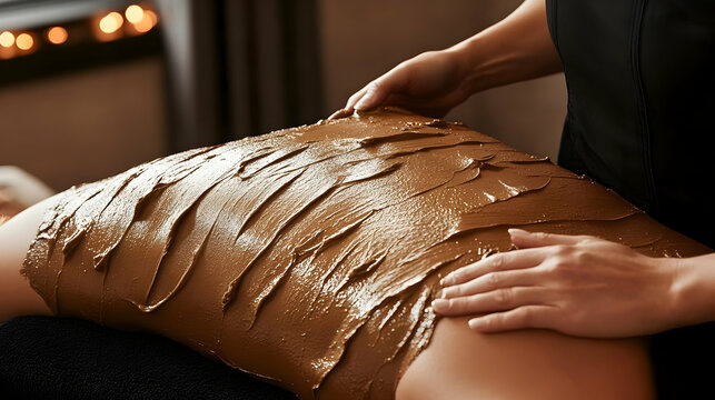 Photo Spa Treatment Mud Wrap Body Wellness Therapy Relaxation Skincare