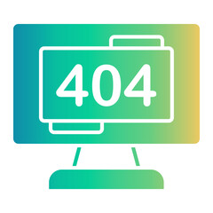 Fototapeta premium error Gradient icon