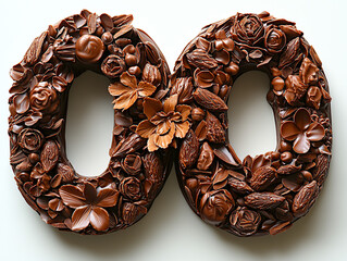 baroque, font, numbers, chocolate, unique, ornate, elegant, luxurious, vintage, decorative, artistic, rich, intricate, classic, golden, stylish, antique, fancy, aesthetic, royal, flourished, detailed,