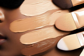 Photo Foundation Shades and Makeup Brushes