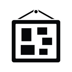 corkboard icon vector design template simple and clean