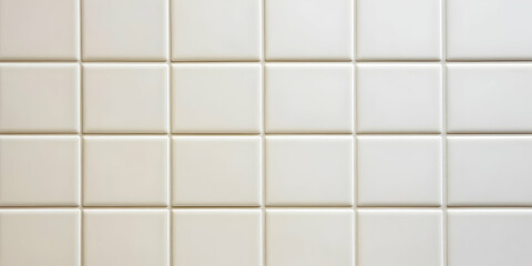 Photo - White Square Tile Wall Background Texture