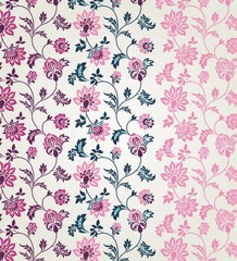 wedding card design, traditional paisley floral pattern , royal India	